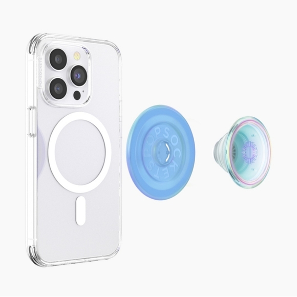 Popsocket - Round Opalescent Blue MAGSAFE PopGrip - Picture 7 of 9